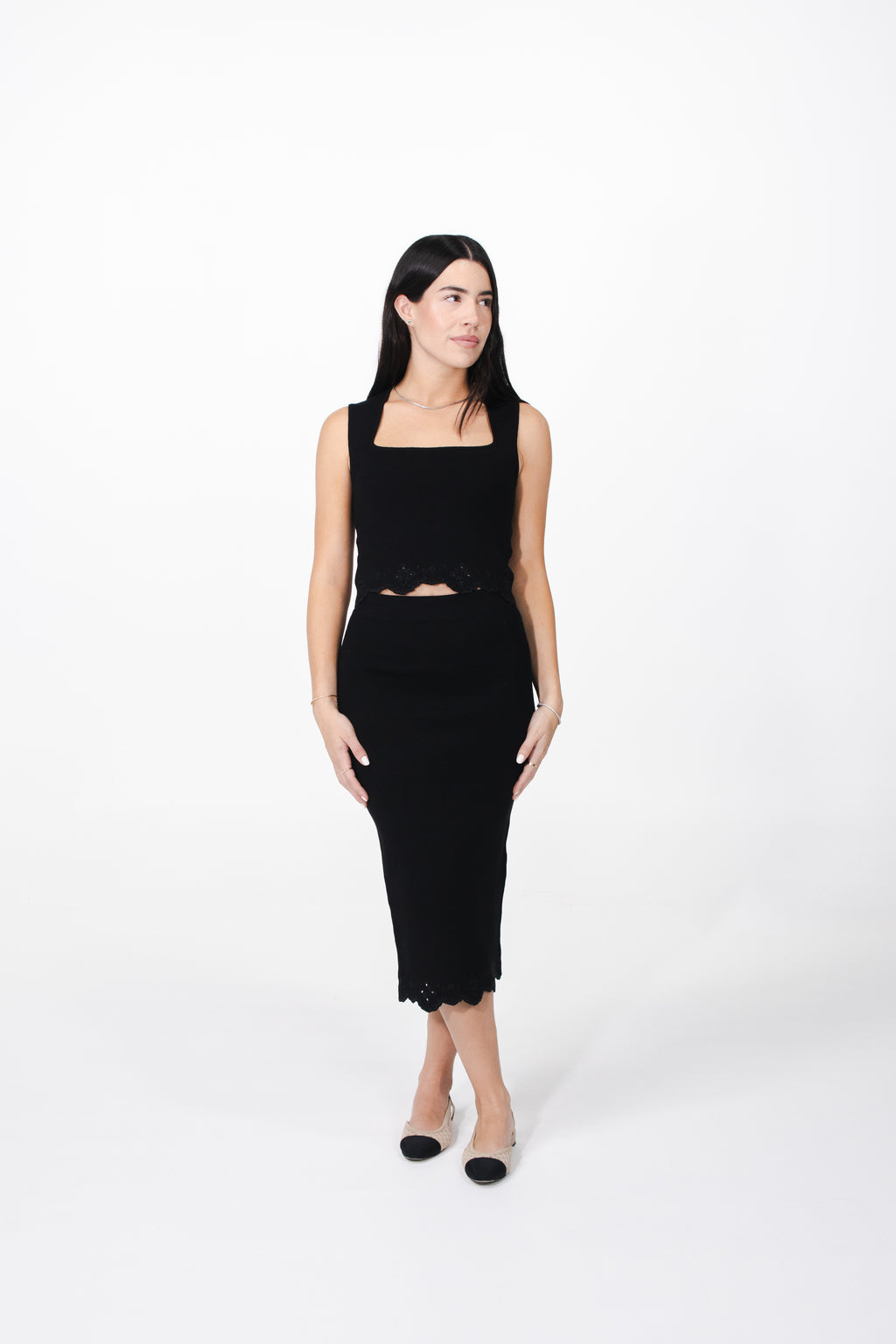AMELIA Knit Set - Falda Midi con Top