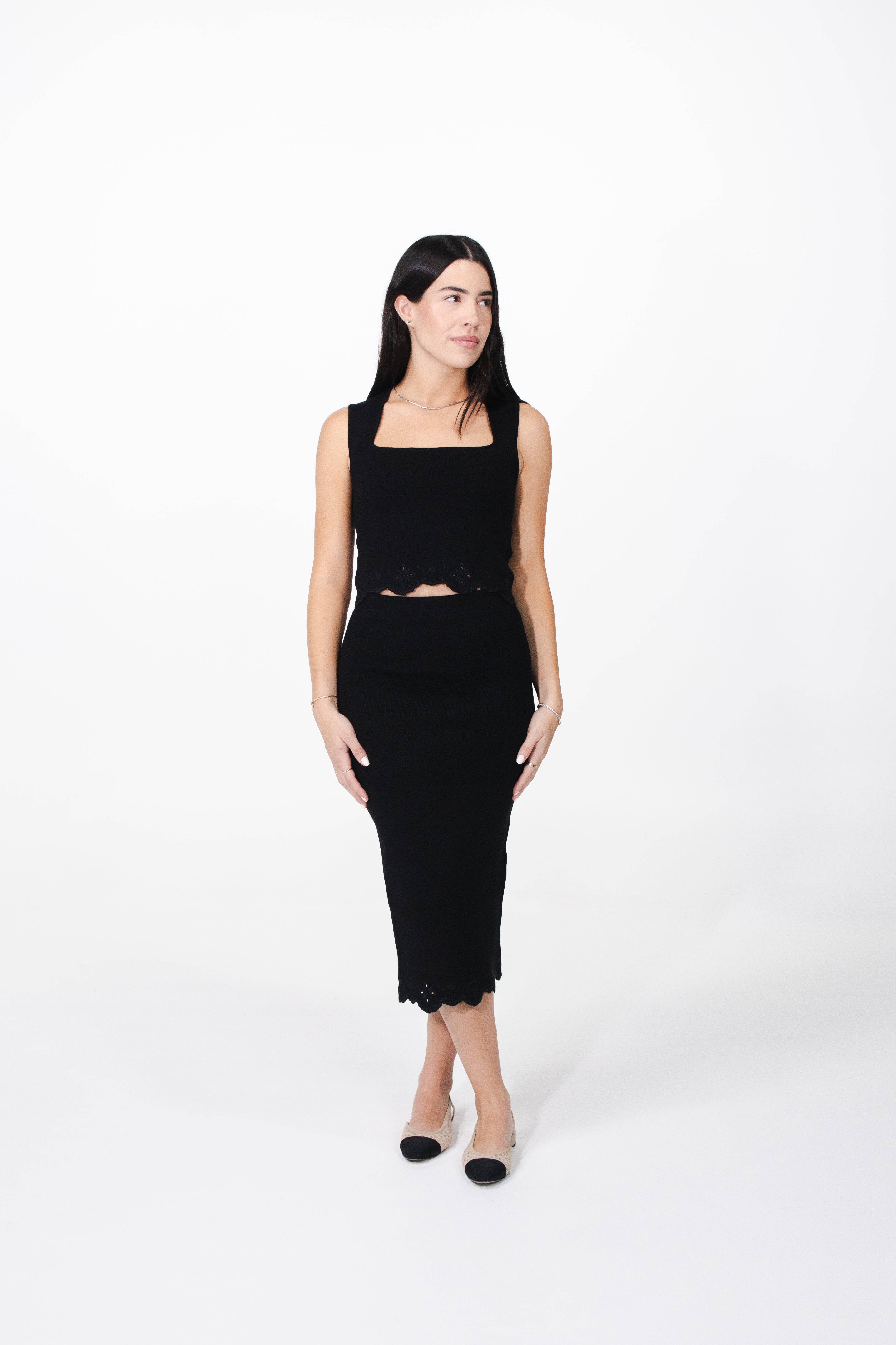AMELIA Knit Set - Falda Midi con Top